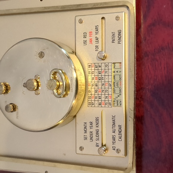 Vintage 1960s Phinney-Walker 50th Anniversary Travel Alarm Clock - Picture 8 of 12